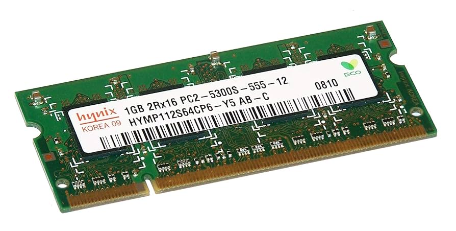 ノートＰＣ用メモリ　１ＧＢ　Ｈｙｎｉｘ　2Rx16 PC2-5300S-555-12　 (HYMP112S64CP6-Y5 AB-C) ＵＳＥＤ g6bh9ry HYNIX 1GB 2Rx16 PC2-5300S-555-12 HYMP112S64CP6-Y5 AB RAM